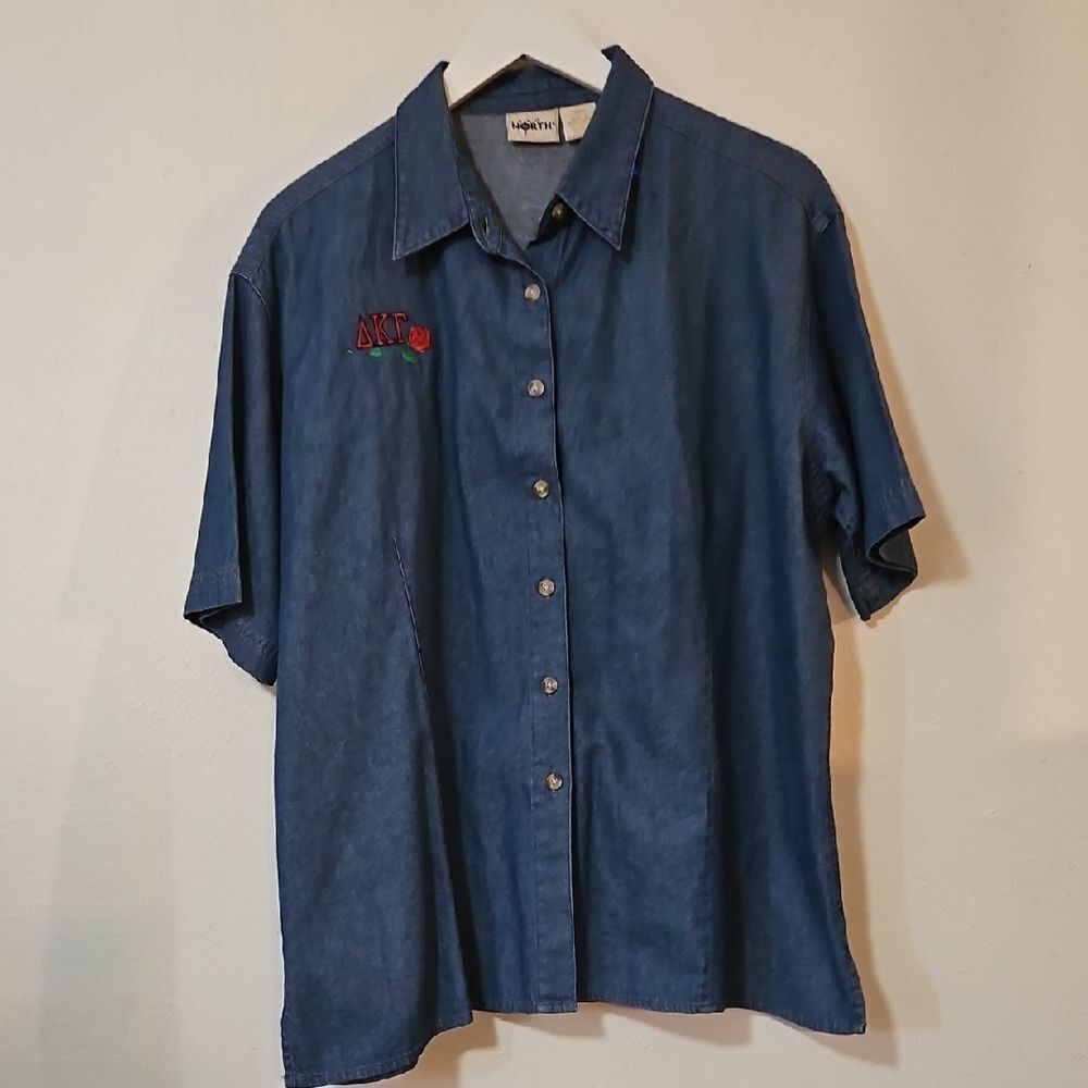 Stylish Denim Blue Button Down Shirt